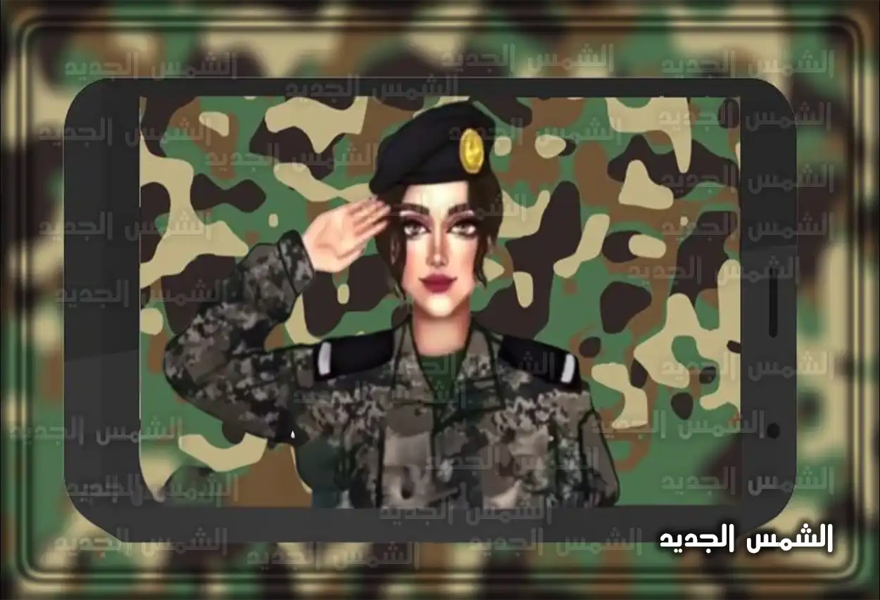 امرأة في زي عسكري سعودي تمثل النساء في قطاع مكافحة المخدرات