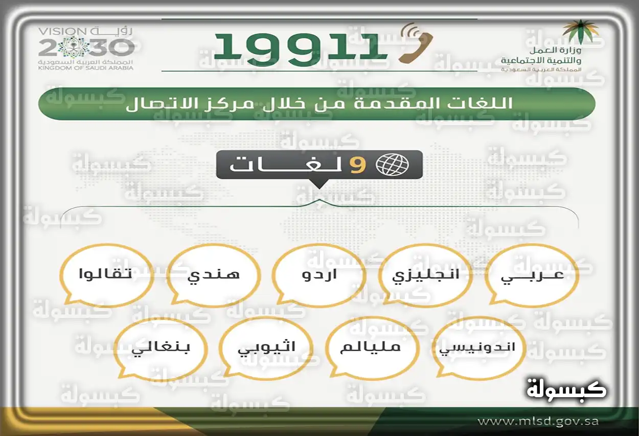 موظف خدمة عملاء وزارة الموارد البشرية 19911