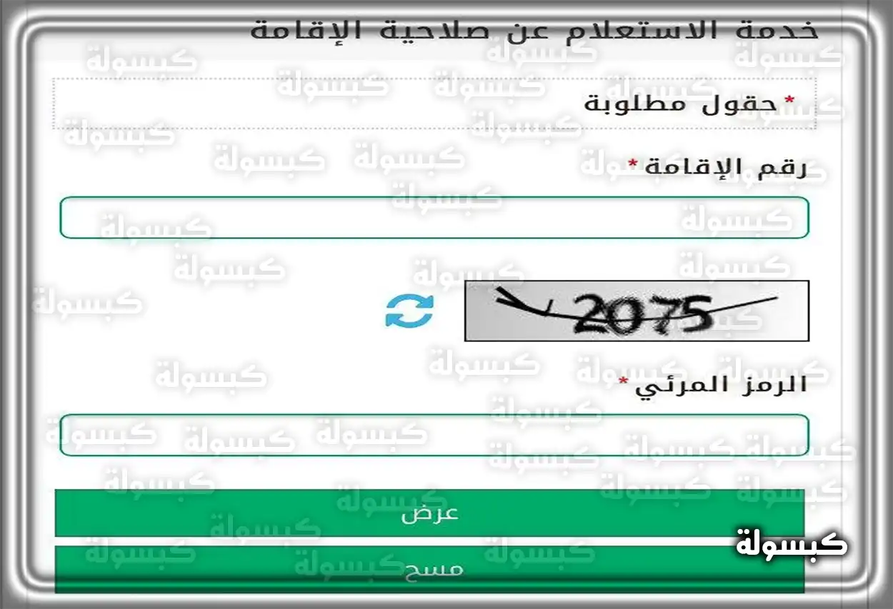 تفاصيل خدمة الاستعلام عن التأشيرة