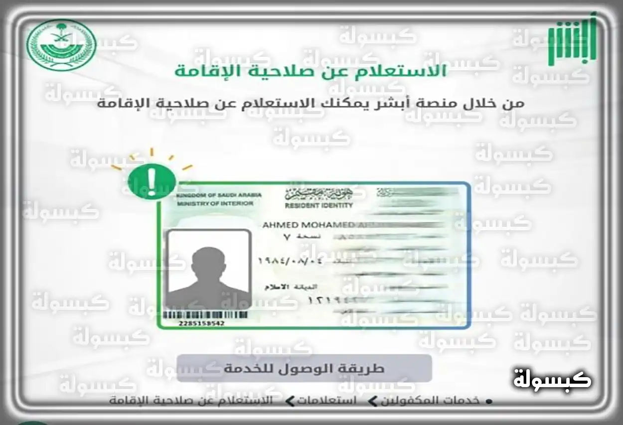 شعار وزارة الداخلية السعودية ومنصة أبشر