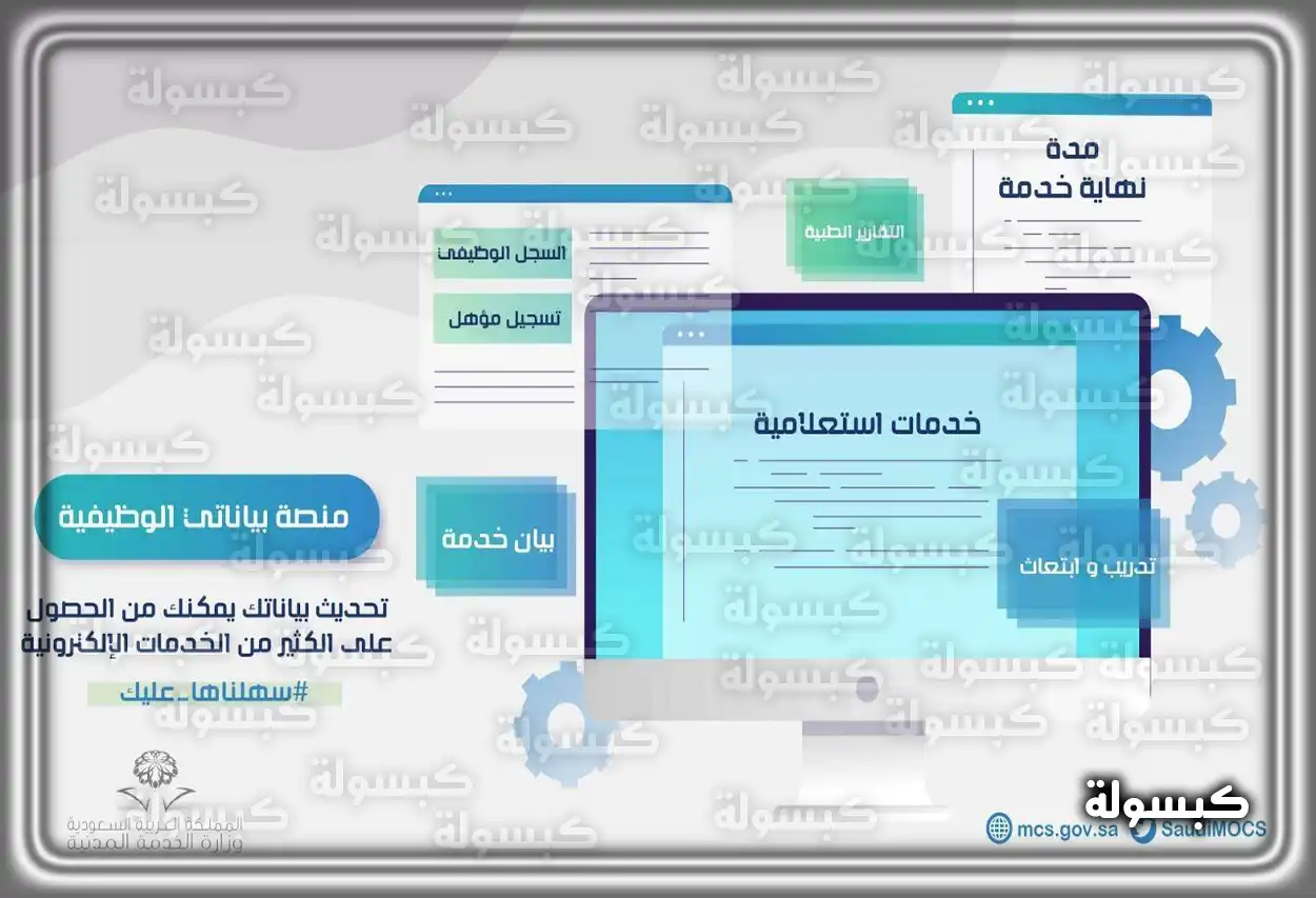 واجهة الدخول لمنصة بياناتي الوظيفية عبر النفاذ الوطني