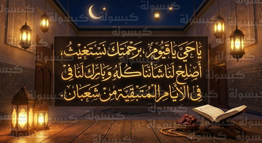دعاء آخر جمعة قبل رمضان
