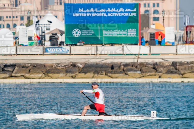 جانب من منافسات التجديف في ألعاب الماسترز أبوظبي 2026