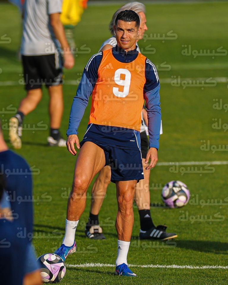 كريستيانو رونالدو يتدرب مع النصر اليوم