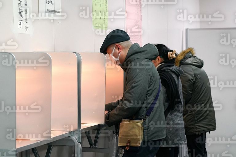 ساناي تاكايشي خلال الحملة الانتخابية