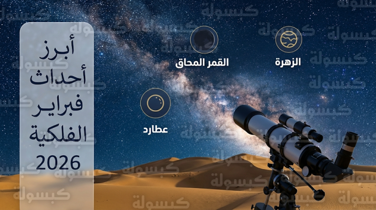 7 أحداث فلكية بارزة تشهدها سماء المملكة في فبراير 2026 ومرحلة المحاق توفر بيئة مثالية لرصد المجرات اليوم