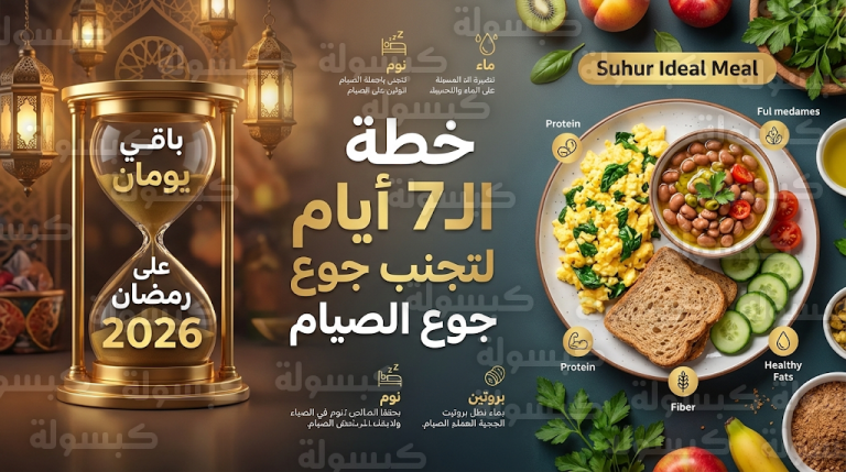 7 استراتيجيات ذكية لتجنب الجوع المفاجئ في أول أيام رمضان 2026 وكيفية تهيئة الجسم صحياً