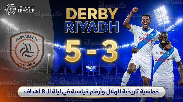 8 أهداف وأرقام تاريخية في ليلة “المملكة أرينا”.. الهلال يضرب الشباب (5-3) في دوري روشن