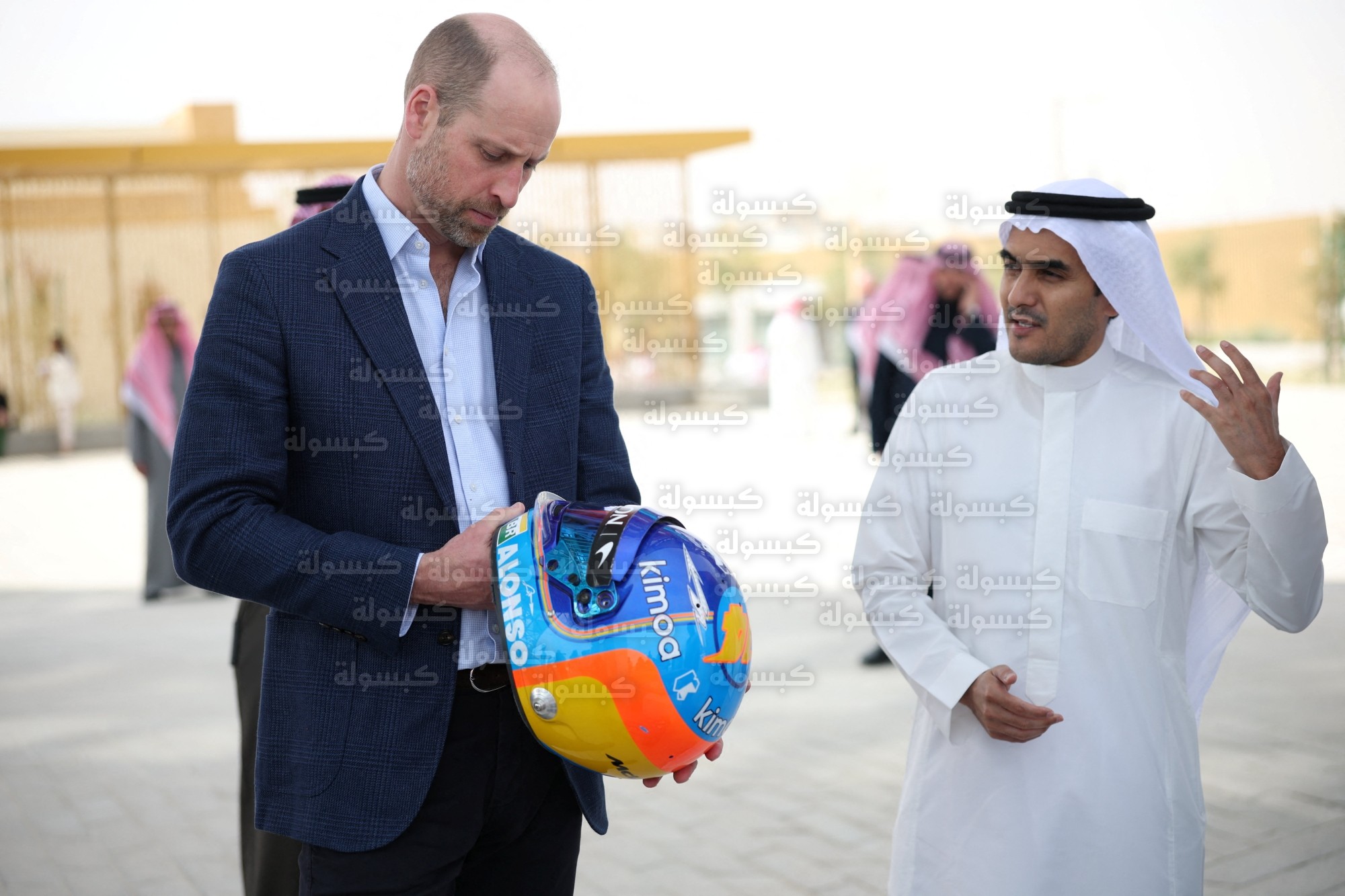 الأمير عبدالعزيز بن تركي الفيصل والأمير ويليام