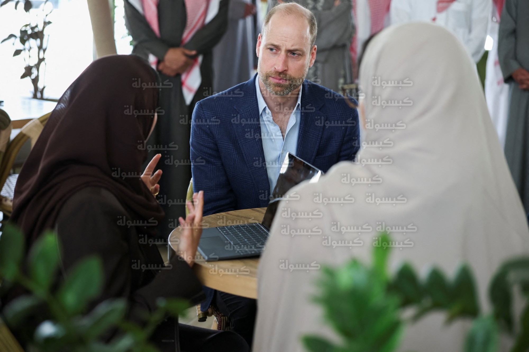 جولة ميدانية لولي عهد بريطانيا في الرياض