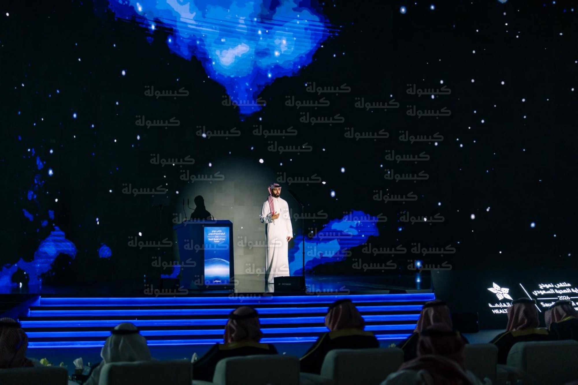 وزير الصحة فهد الجلاجل في حفل توزيع الجوائز