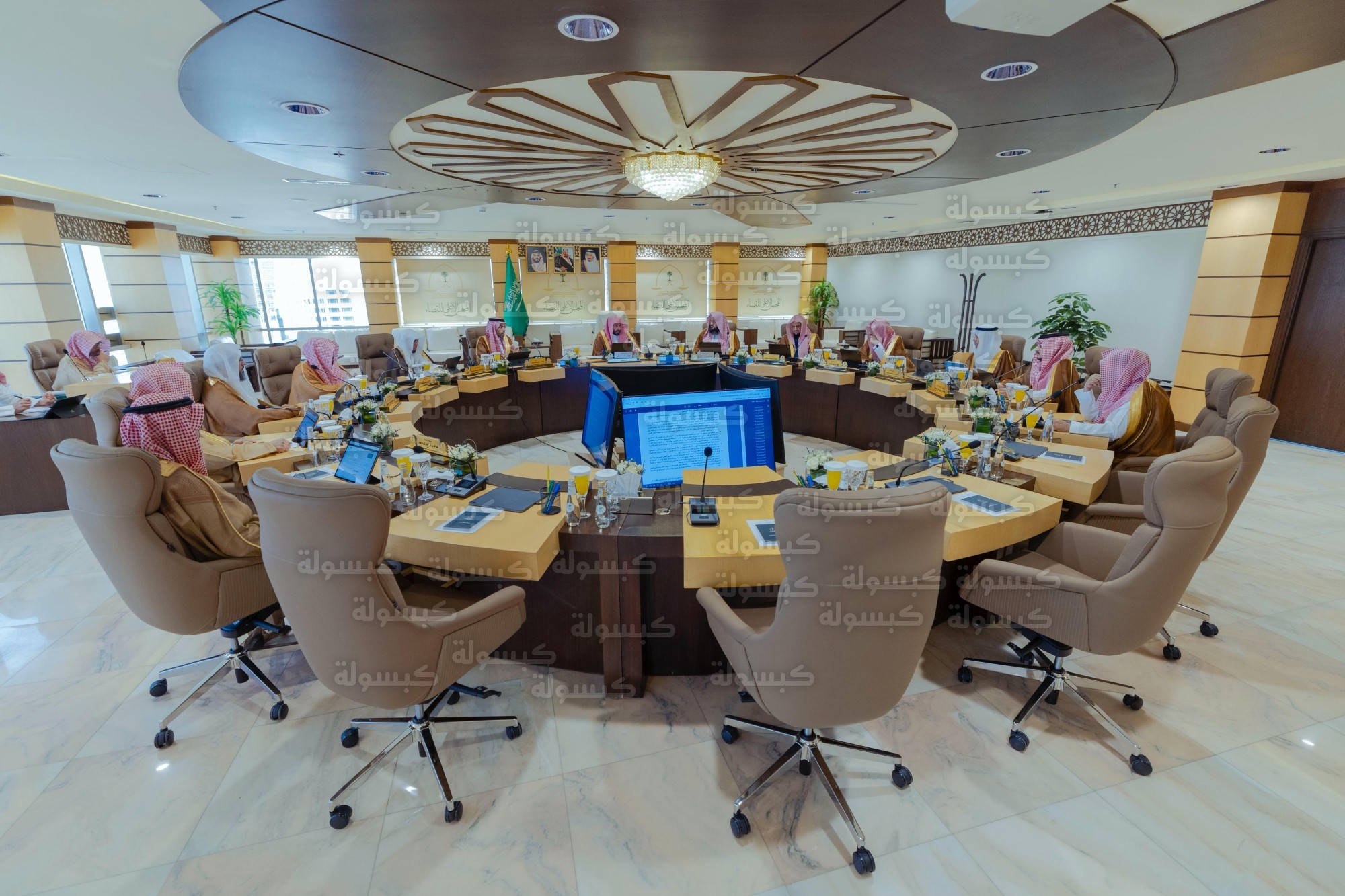 بحث المجلس تطوير الأداء وتحسين تجربة المستفيدين من الخدمات العدلية