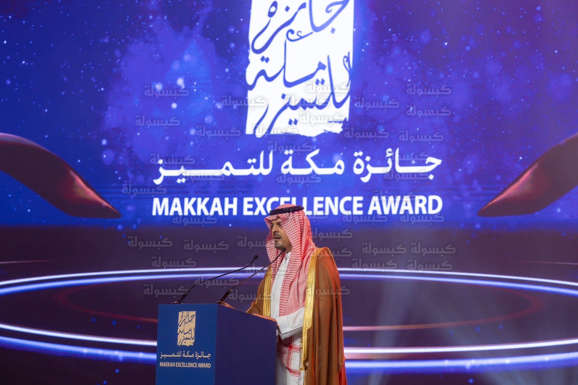 الأمير سعود بن مشعل خلال الحفل