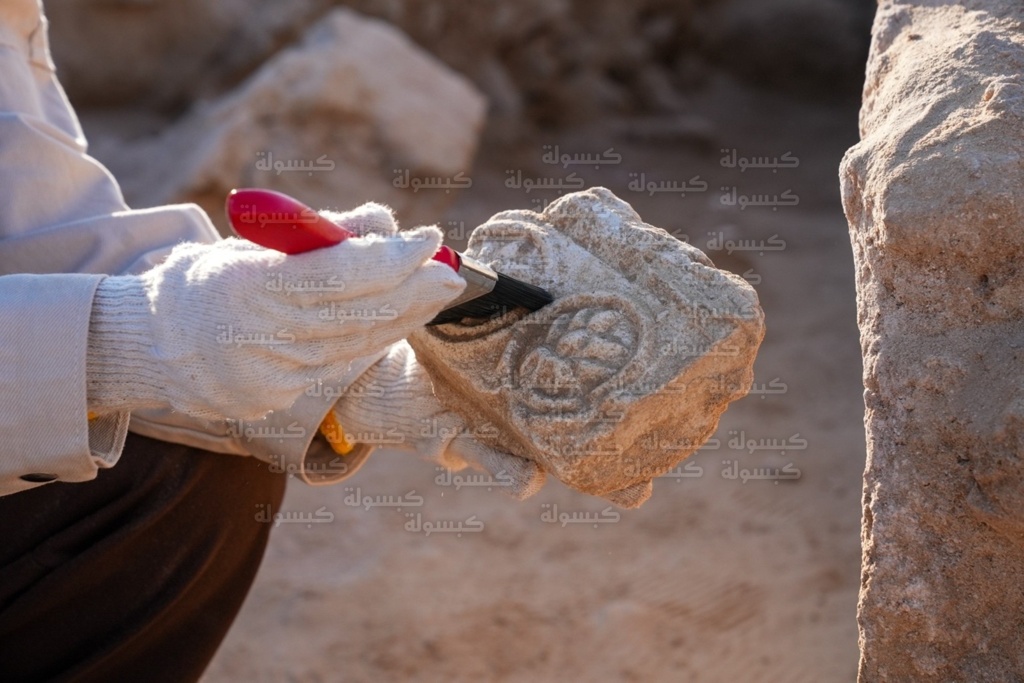 لقى أثرية نادرة من موقع رأس القرية بالشرقية