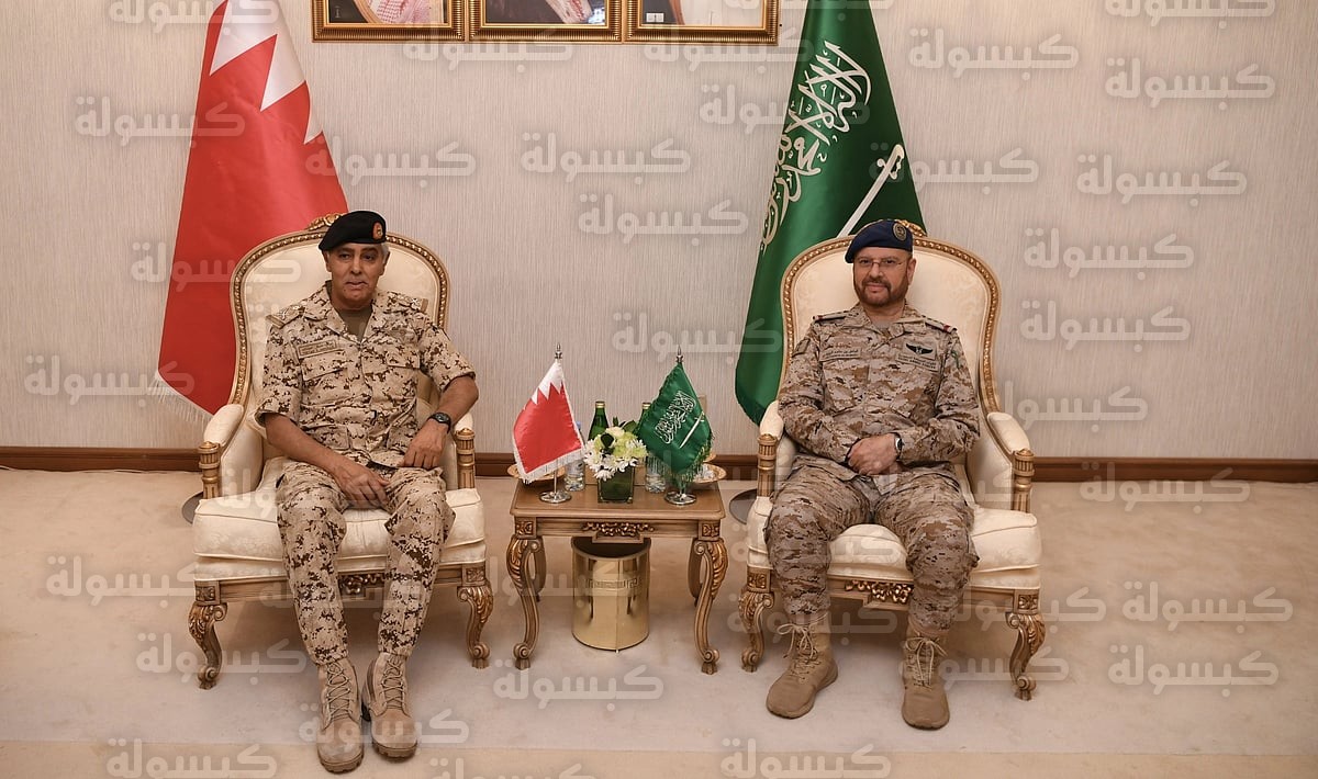 لقاء رئيس هيئة الأركان السعودي ونظيره البحريني في معرض الدفاع العالمي 2026