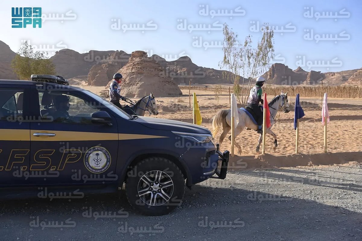 تأمين سباق كأس الفرسان في العلا 2026