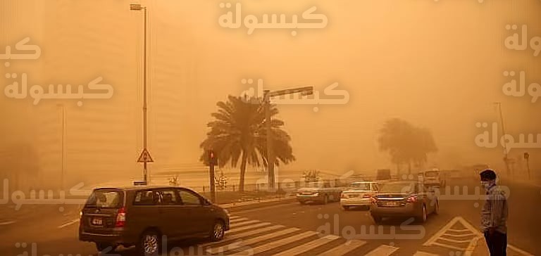 خريطة رصد العواصف الغبارية في المنطقة فبراير 2026
