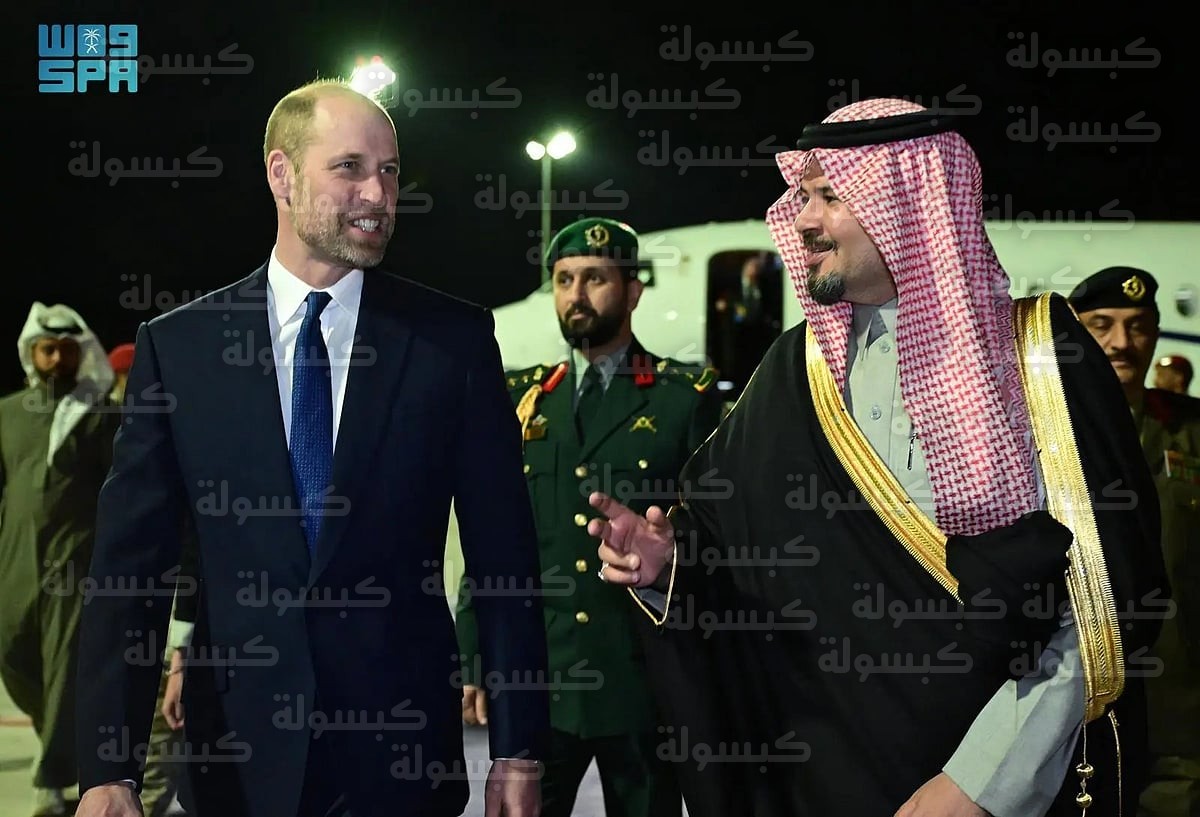 وصول الأمير ويليام إلى العلا واستقباله من أمير المدينة المنورة