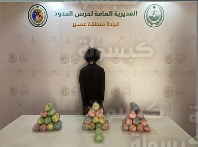عملية إحباط تهريب مخدرات بقطاع الربوعة عسير 2026