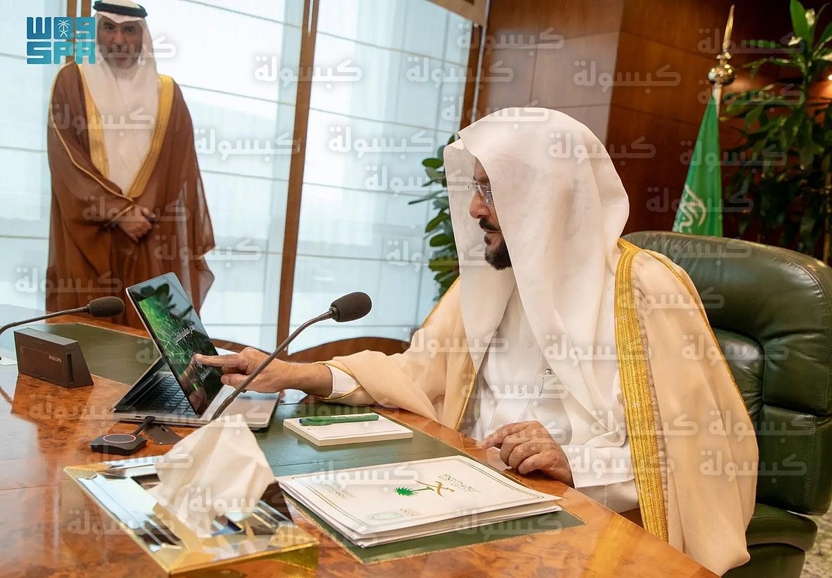 وزير الشؤون الإسلامية خلال تدشين الخدمات الرقمية 2026
