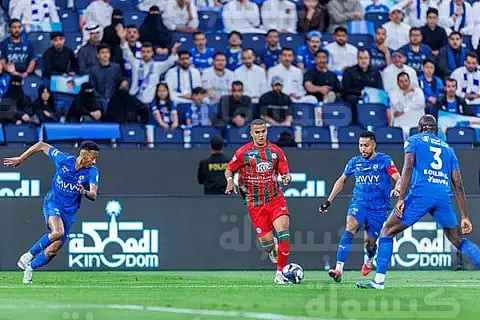 احتفالات لاعبي الهلال بالفوز على الاتفاق 2026