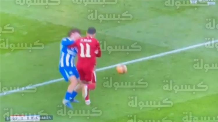 محمد صلاح في مباراة ليفربول وبرايتون