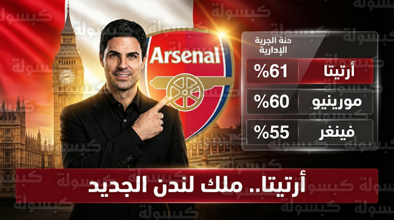 أرقام تاريخية تجعل ميكيل أرتيتا ملك لندن الجديد بعد سحق توتنهام برباعية في الدوري الإنجليزي 2026