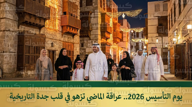 أزقة جدة التاريخية تتحول إلى لوحة وطنية حية مع اختتام فعاليات يوم التأسيس 2026