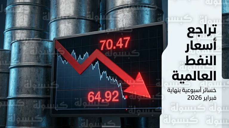 أسعار النفط اليوم الجمعة 27-2-2026: تراجع خام برنت وغرب تكساس بنهاية تداولات الأسبوع