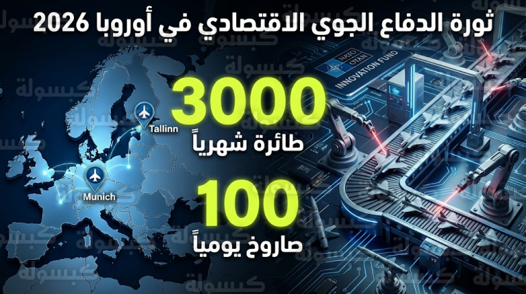 أوروبا تبدأ مرحلة التصنيع العسكري المكثف بمليارات اليورو لتطوير أنظمة دفاع جوي منخفضة التكلفة