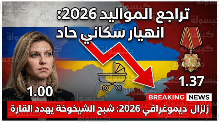 أوكرانيا تسجل طفلاً واحداً لكل امرأة وروسيا تعجز عن وقف النزيف السكاني في إحصائيات كارثية لعام 2026