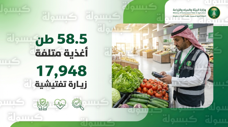 إتلاف 58 طناً من الأغذية الفاسدة ورصد آلاف المخالفات في حملة رقابية لوزارة البيئة قبل رمضان 1447