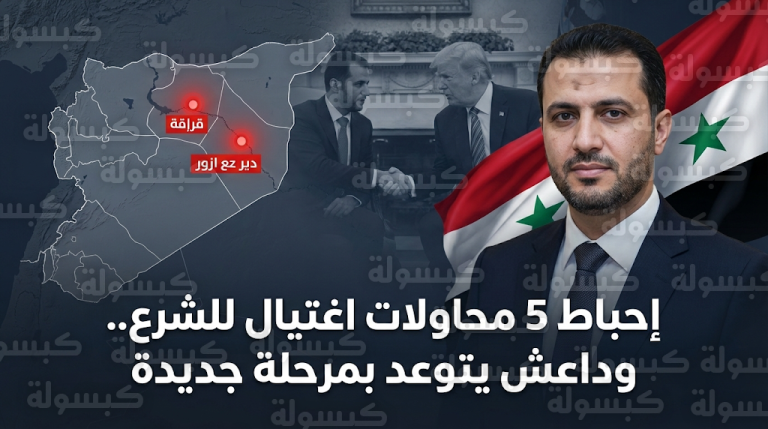 إحباط 5 محاولات اغتيال استهدفت أحمد الشرع وداعش يعلن بدء مرحلة جديدة من العمليات في سوريا