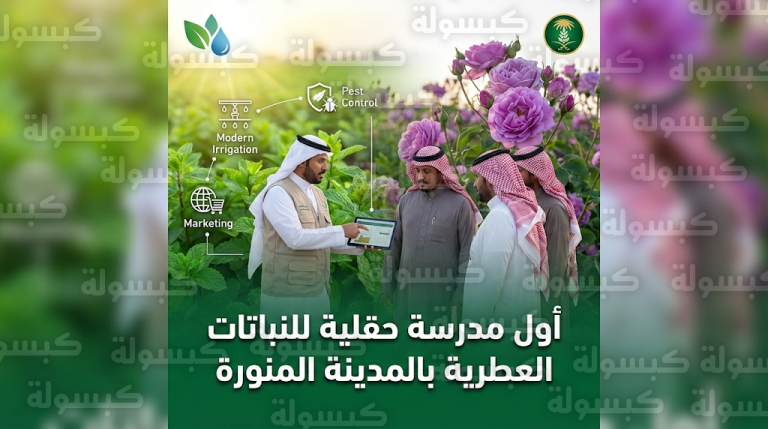 إطلاق أول مدرسة حقلية للنباتات العطرية في المدينة المنورة لتمكين المزارعين بأحدث التقنيات المستدامة لعام 2026