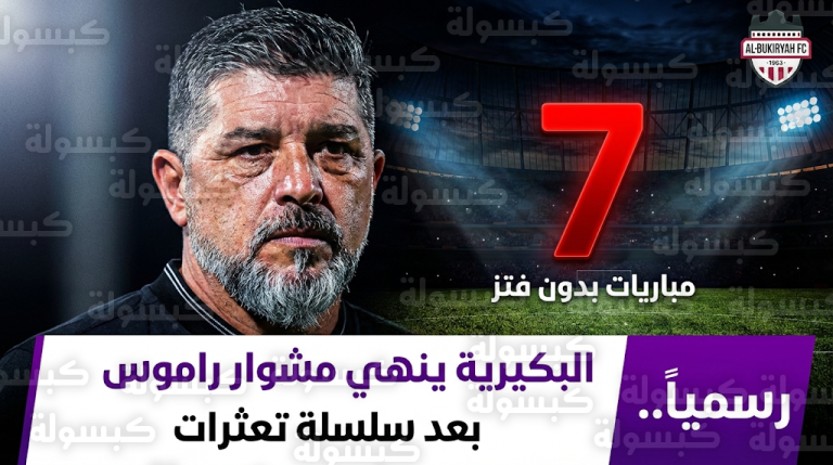 إقالة مدرب البكيرية ليوناردو راموس بعد 7 مباريات متتالية دون تحقيق أي انتصار في دوري يلو