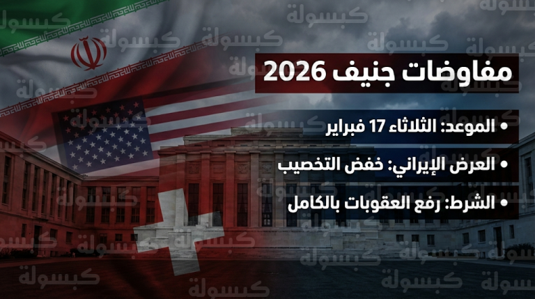 إيران تعلن الجاهزية لبحث تنازلات متبادلة في مفاوضات جنيف وتضع رفع العقوبات شرطاً أساسياً