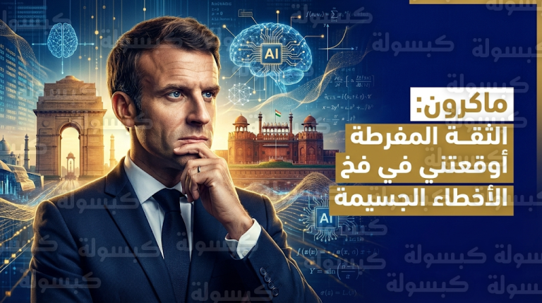 إيمانويل ماكرون يقر بارتكاب أخطاء جسيمة بسبب الثقة المفرطة في النفس خلال زيارته لنيودلهي