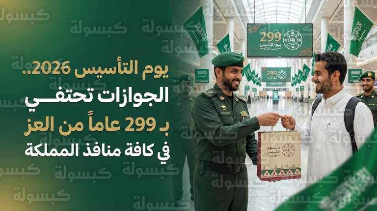 احتفالات واسعة في منافذ المملكة الدولية بذكرى يوم التأسيس السعودي 2026
