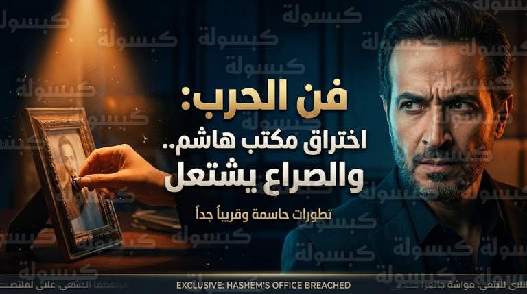 اختراق مكتب هاشم يقلب الموازين في مسلسل فن الحرب الحلقة 10 ويضع أسراره تحت مجهر الخصوم