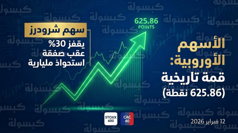 استحواذ أمريكي ضخم بقيمة 13.5 مليار دولار يشعل بورصة لندن والأسهم الأوروبية تسجل قمة قياسية غير مسبوقة