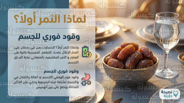 استشاري جهاز هضمي يكشف سر احتياج جسم الصائم للتمر كوقود فوري في رمضان 2026