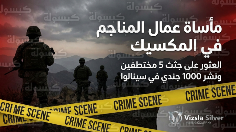 استنفار أمني بمشاركة 1000 جندي مكسيكي بعد العثور على جثث عمال منجم فيزسلا سيلفر