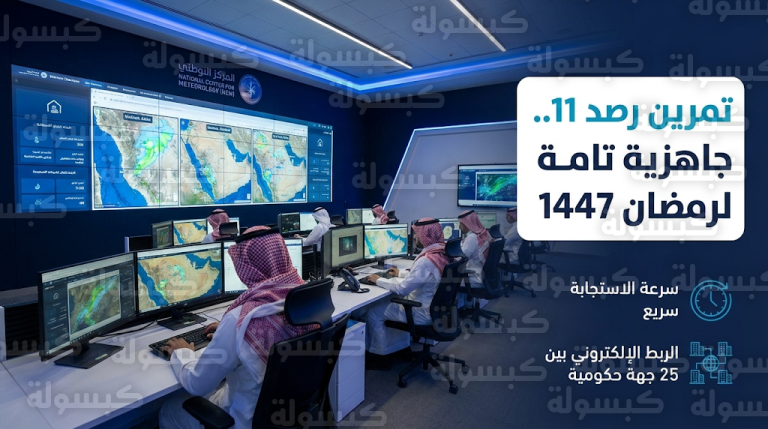 الأرصاد تطلق تمرين رصد 11 لمحاكاة التقلبات الجوية في الحرمين الشريفين خلال شهر رمضان 2026