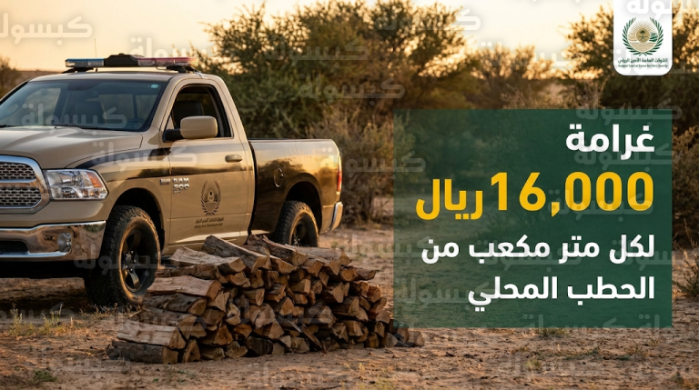الأمن البيئي يفرض غرامة 16 ألف ريال بحق مواطن خالف أنظمة الغطاء النباتي في محمية ملكية