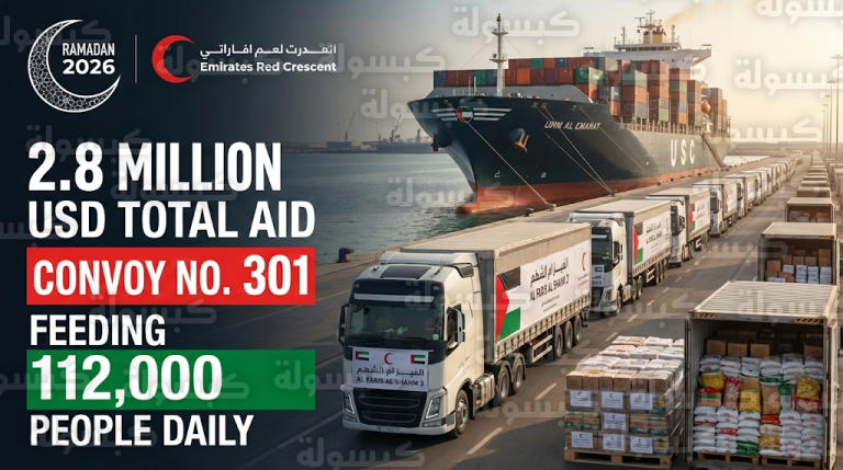 الإمارات تتصدر المانحين لقطاع غزة بمساعدات تتجاوز 2.8 مليار دولار وتجهيزات ضخمة لاستقبال رمضان 2026