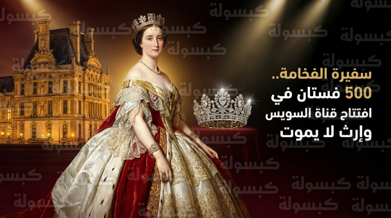 الإمبراطورة أوجيني أيقونة الفخامة الفرنسية التي سحرت العالم بظهورها في افتتاح قناة السويس بـ 500 فستان ملكي