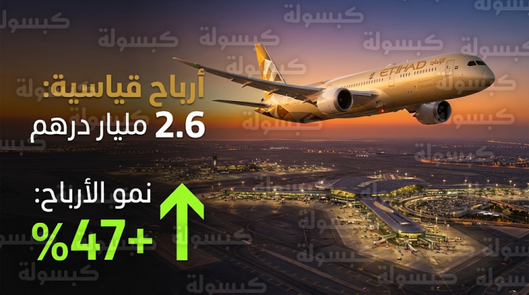 الاتحاد للطيران تحقق أرباحاً صافية قياسية بقيمة 2.6 مليار درهم بنمو 47% ضمن نتائجها السنوية لعام 2025