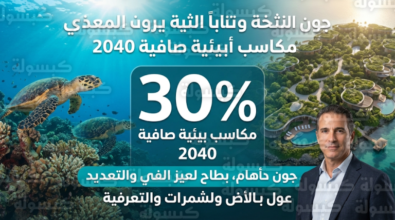 البحر الأحمر الدولية تعلن مستهدفات حماية البيئة وتحقيق مكاسب صافية بنسبة 30% بحلول 2040