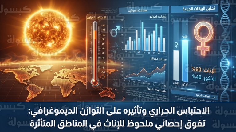 التغيرات المناخية تهدد التوازن السكاني العالمي عبر التأثير المباشر على فرص بقاء الأجنة الذكور