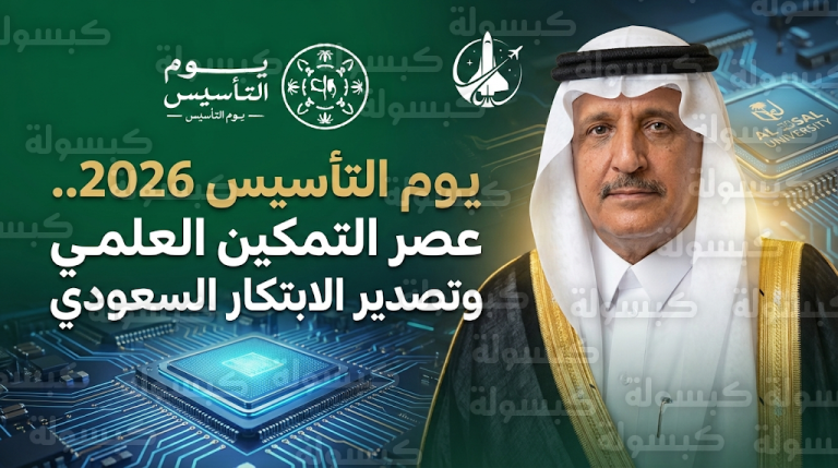 الدكتور آل هيازع يستعرض مكتسبات التمكين العلمي في يوم التأسيس 2026 وتحول المملكة نحو تصدير الابتكار العالمي